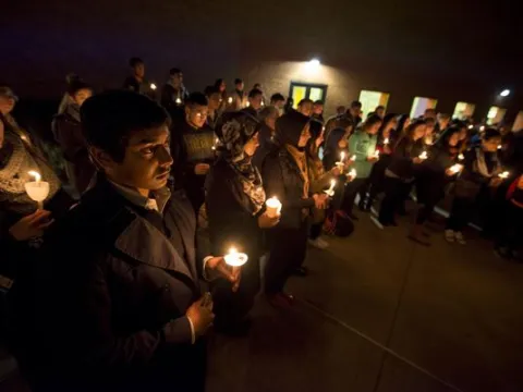 Candlelight vigil Picture of candlelight vigil